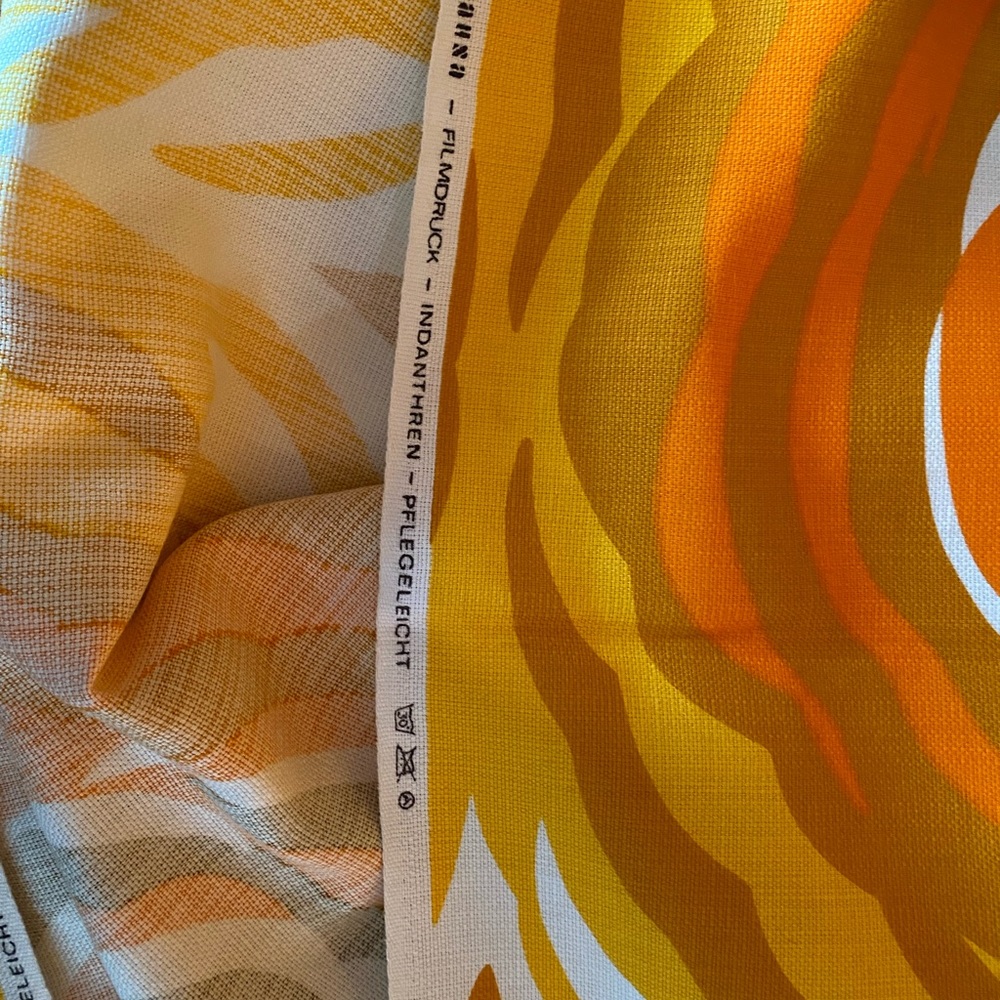 SOLD!! NEW!!! Panton Op Art Drapes Curtains Fabric 1970s Germany